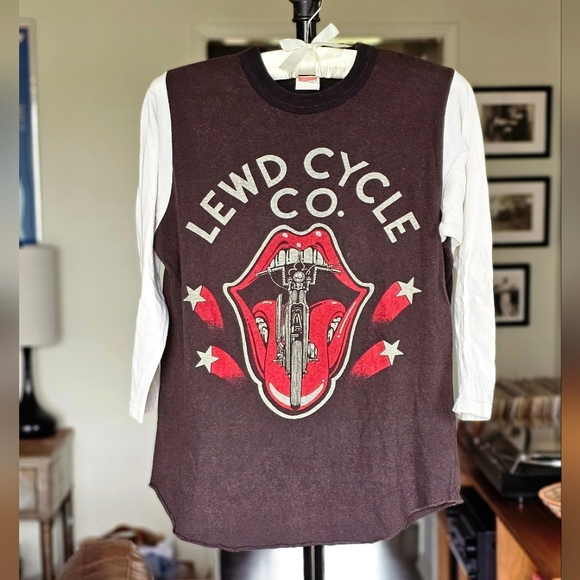 Freewheelers Lewd Cycle‎ Co. Raglan Tee